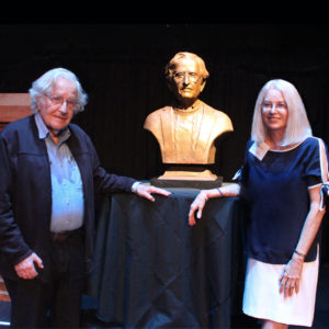 Noam Chomsky Bronze Portrait Bust
