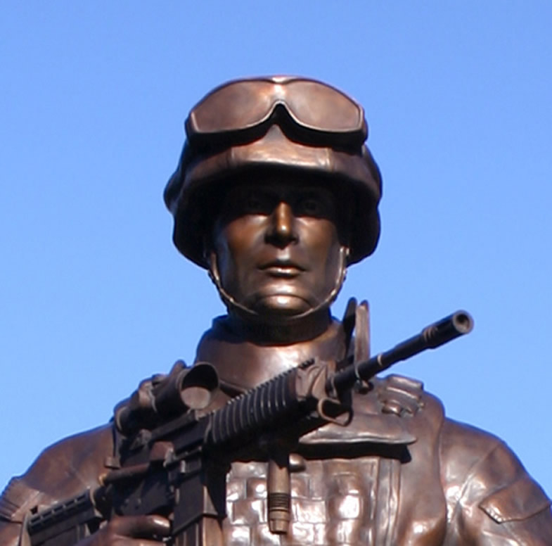 Custom Military Bronze Statue