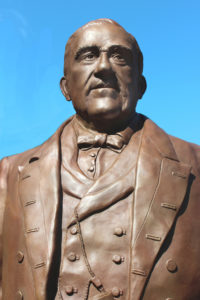 Bronze Statue of Don Salvio Pacheco by Paula Slater Sculpture