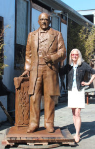 Public Monument Statue of Don Salvio Pacheco with sculptor Paula Slater