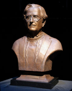 Noam Chomsky Bronze Bust by Sculptor, Paula Slater