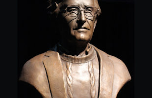 Noam Chomsky Bronze Bust by Paula Slater