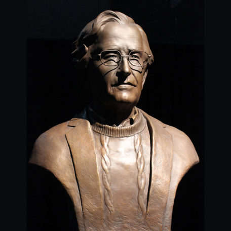 Noam Chomsky Bronze Bust by Paula Slater