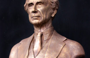 Nobel Laureate Bertrand Russell Bronze Bust by Paula Slater