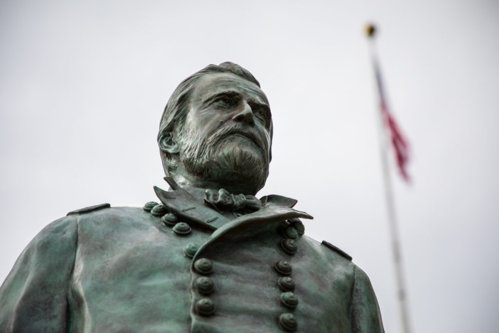 General Grant Statue, Paula Slater, West Point Academy, Bronze Portrait of General Grant, Grant Monument