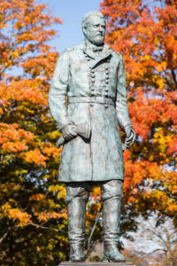 General Ulysses S. Grant Monument, West Point, U.S. Military Academy, Bronze Portrait Statue of General Grant by Paula Slater Sculpture