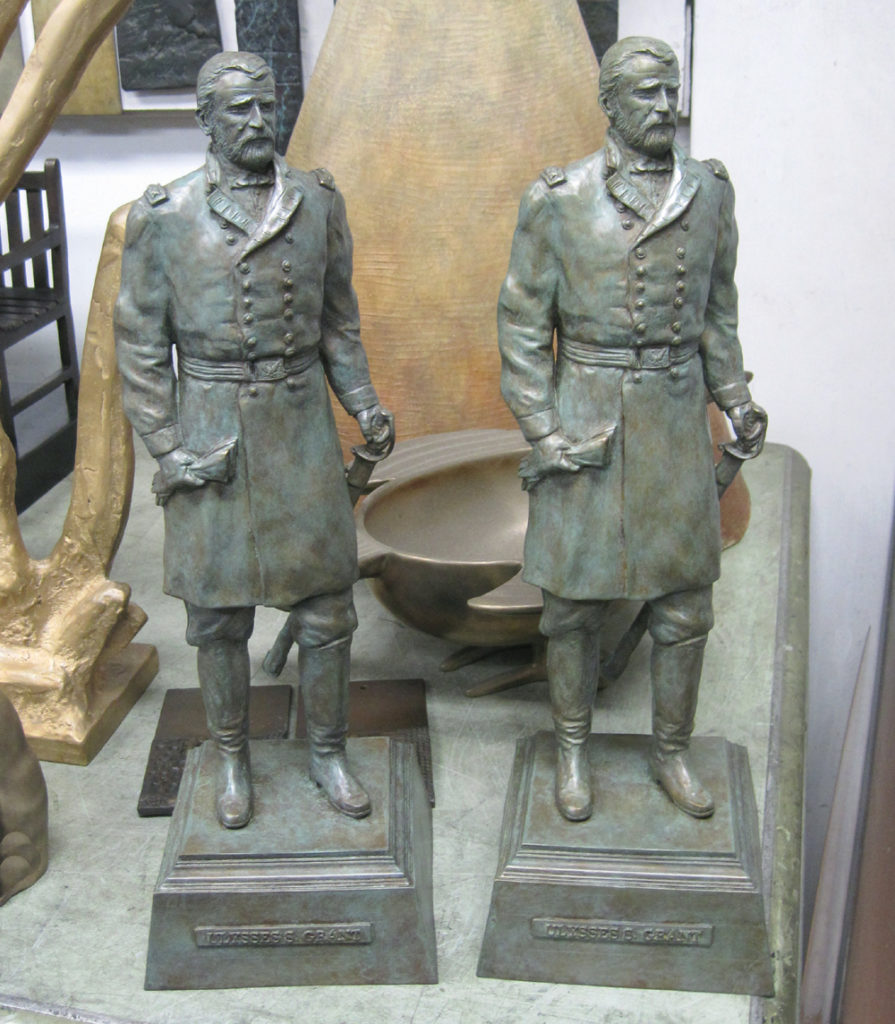 Small Bronze Maquette of General Grant by Paula Slater for West Point