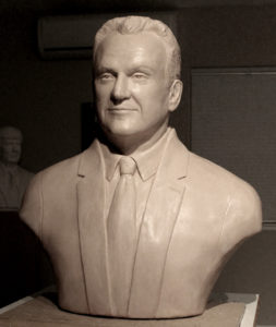 Portrait Bust sculpted by Paula Slater of Mayor Stanley Cmich for Canton, Ohio
