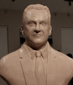Portrait Bust sculpted by Paula Slater of Mayor Stanley Cmich