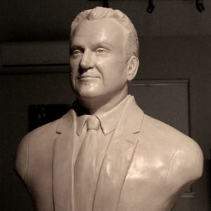Portrait Bust sculpted by Paula Slater of Mayor Stanley Cmich for Canton, Ohio