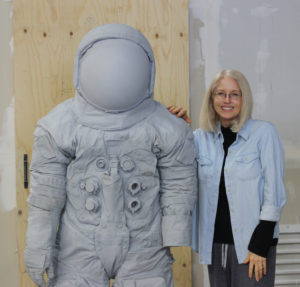 Armstrong Spacesuit Sculpture, Paula Slater, Smithsonian Museum