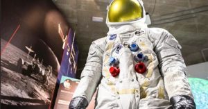 Neil Armstrong Spacesuit Replica Statue on Tour in Europe