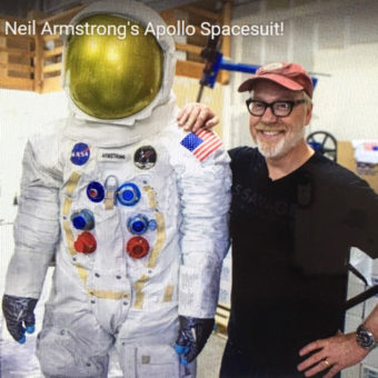 Adam Savage, Armstrong Spacesuit, Apollo at the Park, Paula Slater Sculptor, Life size sculpture, Apollo 11 Spacesuit, Smithsonian Air and Space Musium, Major League Baseball Stadiums