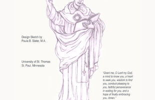 St. Thomas Aquinas Design Sketch by Paula Slater