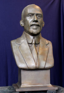 Charles Albert Adams Bronze Portrait Bust by Paula Slater
