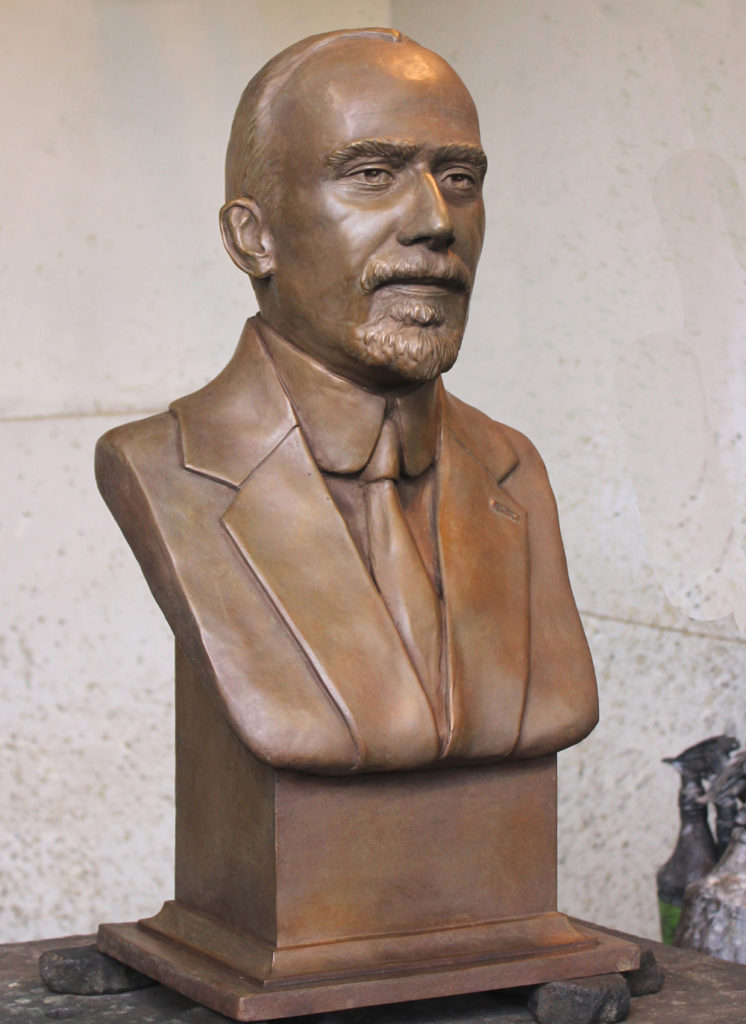Charles Albert Adams Bronze Portrait by Paula Slater