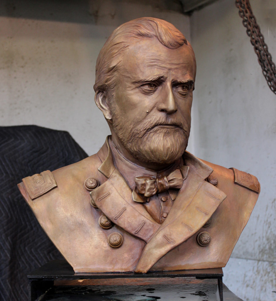 General Ulysses S. Grant Bronze Bust by Paula Slater
