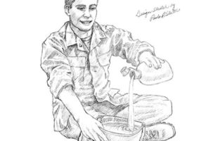 Not Forgotten Fountain Design Sketch by Paula Slater