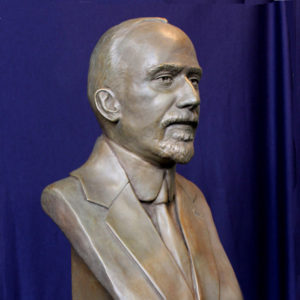 Charles Albert Adams Bronze Bust by Paula Slater Sculpture