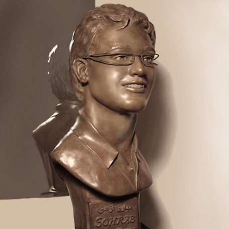 Sohrab Aarabi Freedom Warrior Bronze Bust by Paula Slater