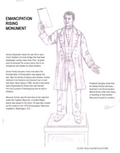 Emancipation Rising Monument Design Sketch