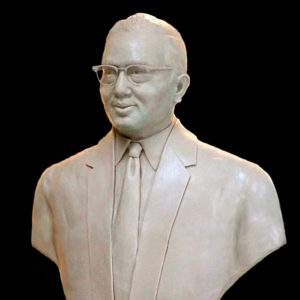 U.N. Secretary-General U-Thant Portrait Bust, Paula Slater Sculpture, FIU