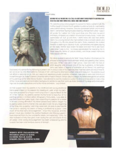 Paula Slater sculptor Interview with Bold Journey Magazine